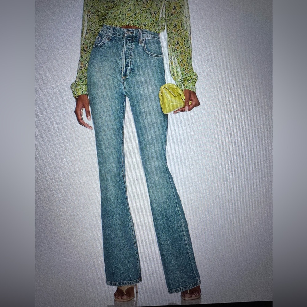 Favorite Daughter Women's Valentina Super High Rise Flair Jeans